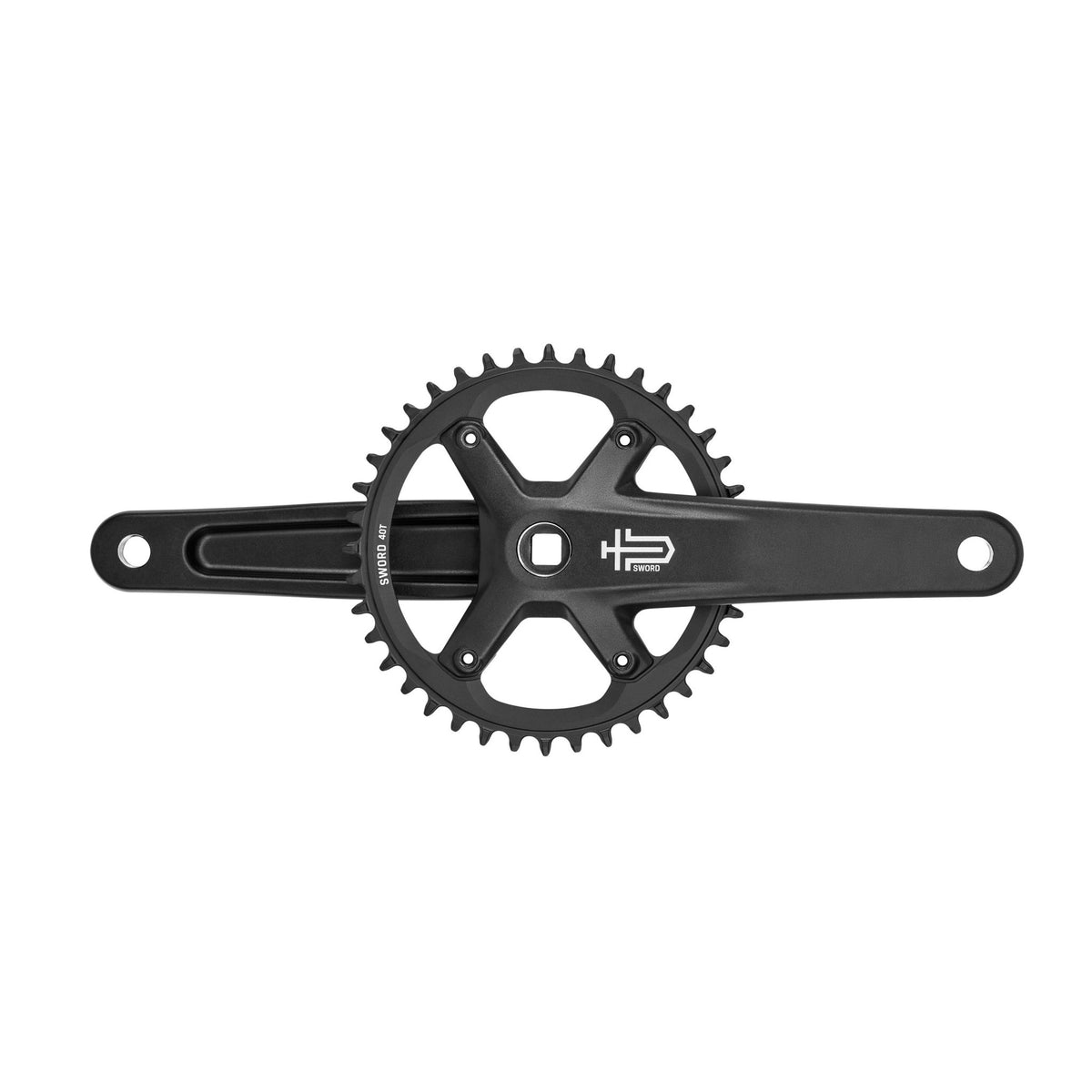 microSHIFT SWORD Black FC-G7900 1x9/1x10 Crankset | Bikecomponents.ca
