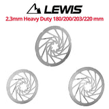 Lewis HD 2.3mm 6-Bolt Disc Brake Rotor - 180mm, 200mm, 203mm or 220mm
