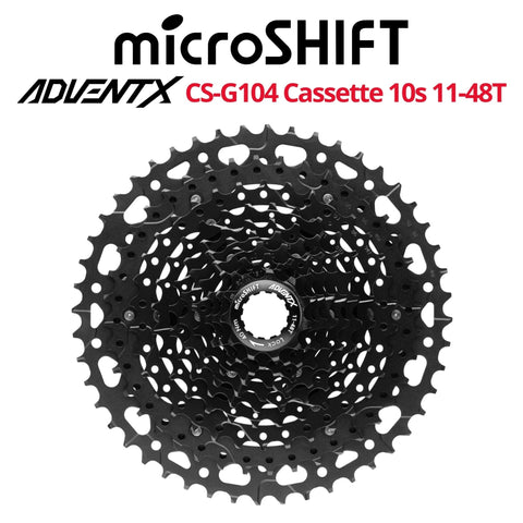 microSHIFT ADVENT X CS-G104 10-speed Cassette, HG 9/10/11-speed freehub compatible