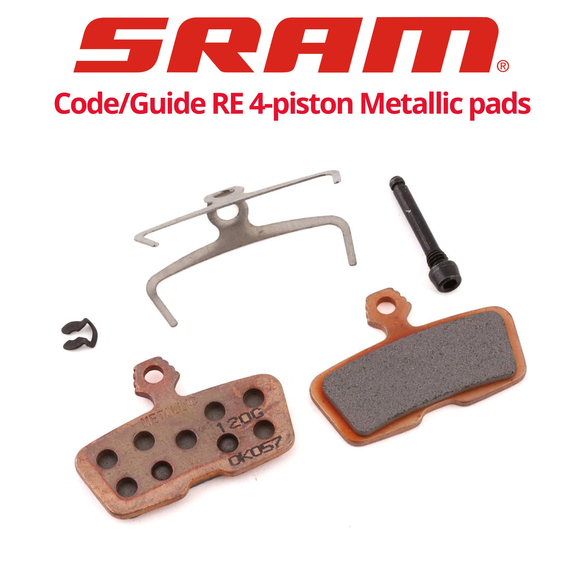 SRAM Code, G2, Guide DB8 4-Piston Metallic pads