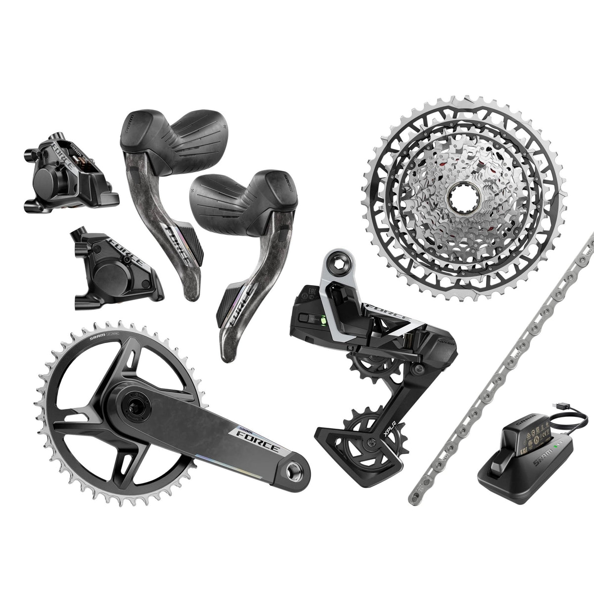 SRAM Force XPLR AXS Groupset, 1x13, with Crankset | Bikecomponents.ca