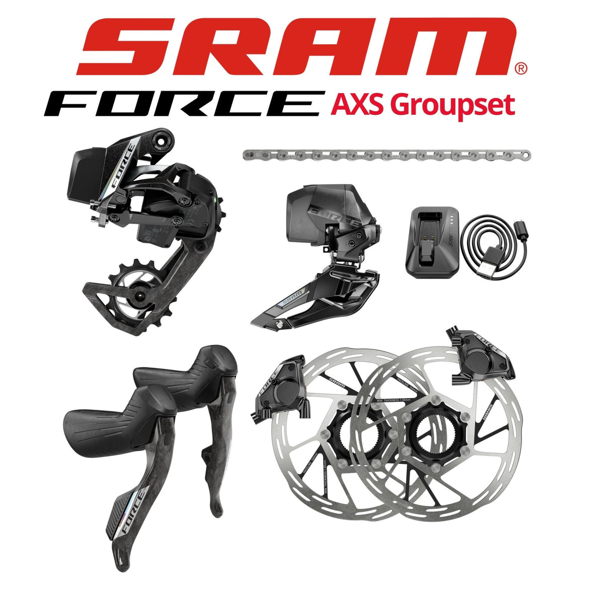 SRAM Force AXS Groupset GS-FRC-E-E1, 2x12 | Bikecomponents.ca