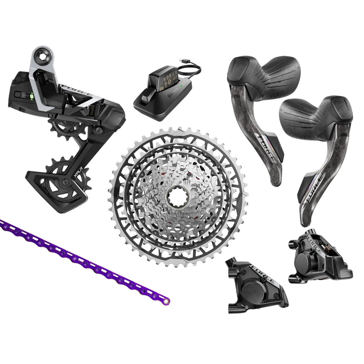 SRAM Force XPLR AXS Groupset, 1x13, w/o crankset | Bikecomponents.ca