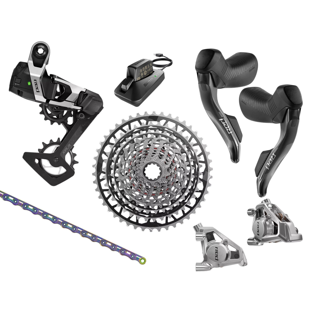 SRAM Red XPLR AXS Groupset, 1x13, w/o crankset | Bikecomponents.ca