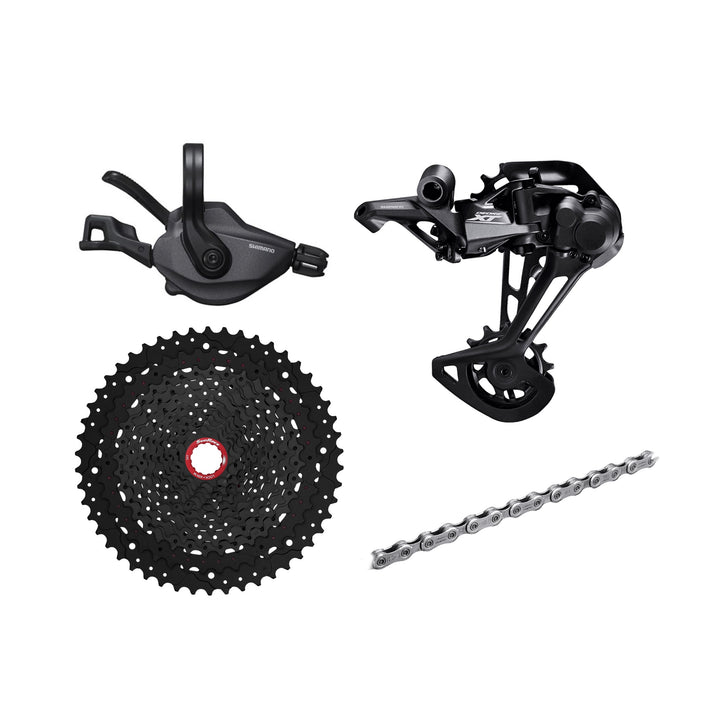 Shimano Deore XT M8100 Groupset, 1x12, w/o crankset - HG 9/10/11s Freehub Compatible - Bikecomponents.ca