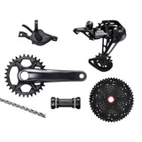 Shimano Deore XT M8100 Groupset, 1x12, w/ crankset - HG 9/10/11s Freehub Compatible - Bikecomponents.ca