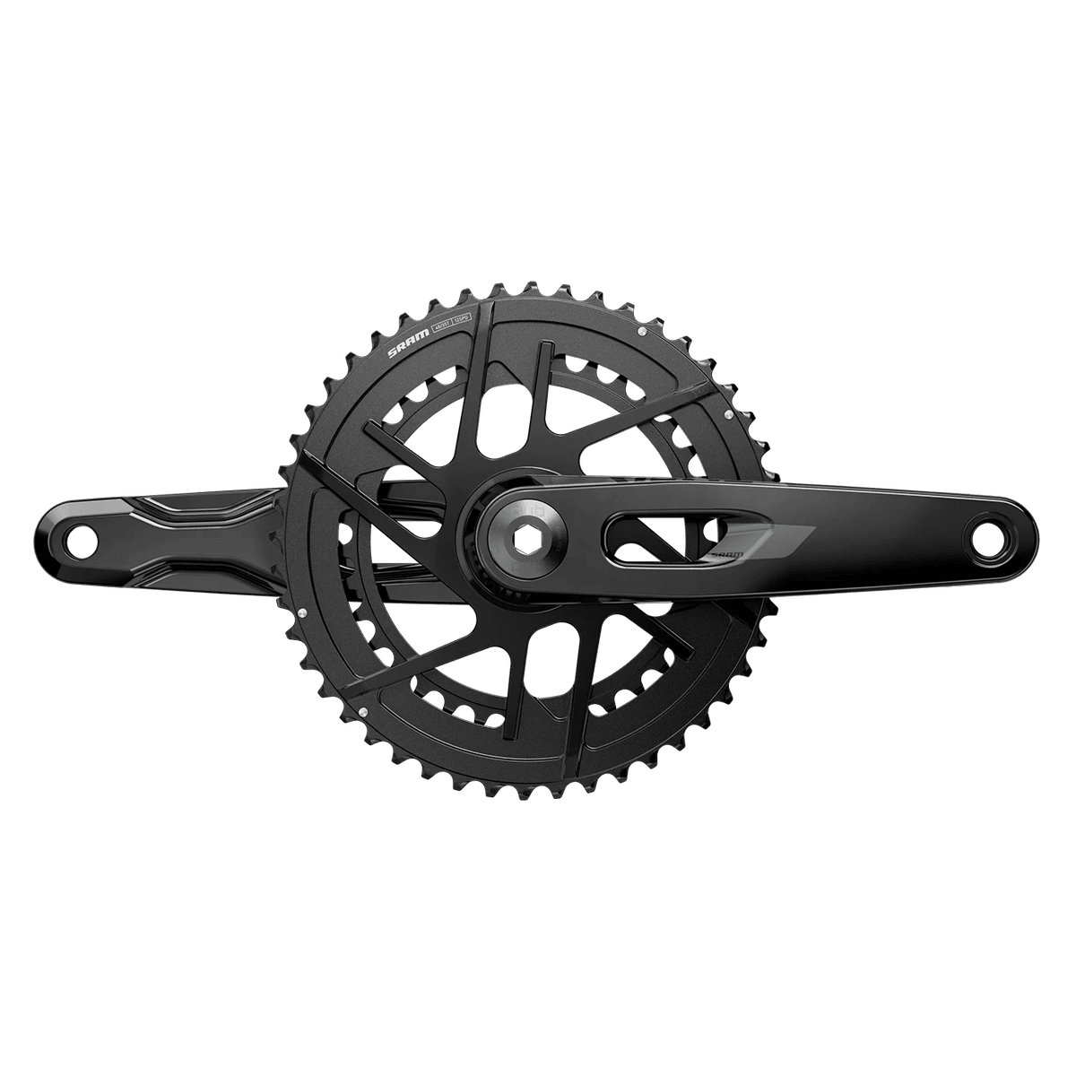パーツ SRAM Rival AXS Crank 1x Wide 170mm 40T SRAM Rival AXS FC-RIV-E1 2x12 Crankset with Chainrings
