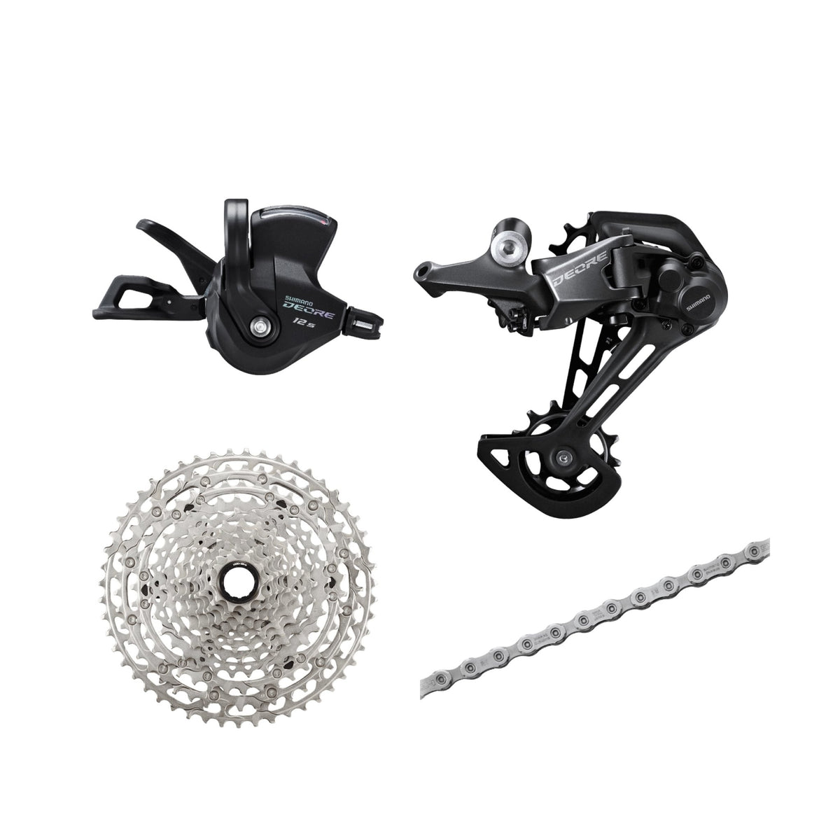 SHIMANO m6100 セット 12s DeoreM6100-nocrank-display-
