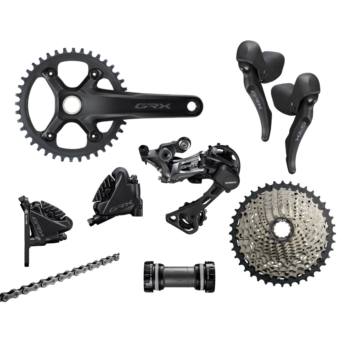 Shimano GRX RX600 Groupset with Crankset & Disc Brakes