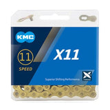 KMC X11 11-speed Chain - Gold - Bikecomponents.ca