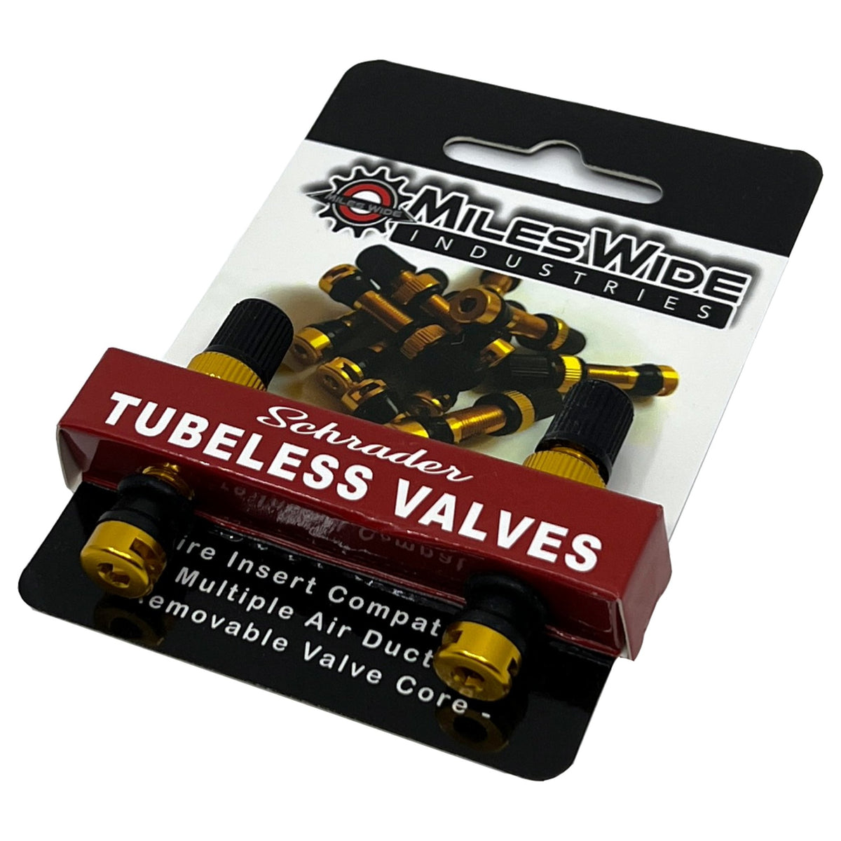 Miles Wide Tubeless Schrader Valve Stems