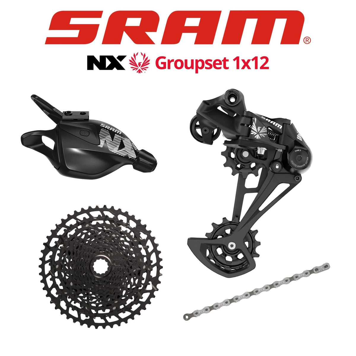 SRAM NXコンポーネント SRAMNXEagle1x12Groupsetnocrank