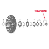 Shimano XT CS-M8100 & SLX CS-M7100 Lock Ring & Spacer (Y0GY98010) - Bikecomponents.ca