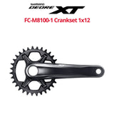 Shimano Deore XT 1x12-speed Crankset, FC-M8100, with or W/O BB-MT800 XT Bottom Bracket - Bikecomponents.ca