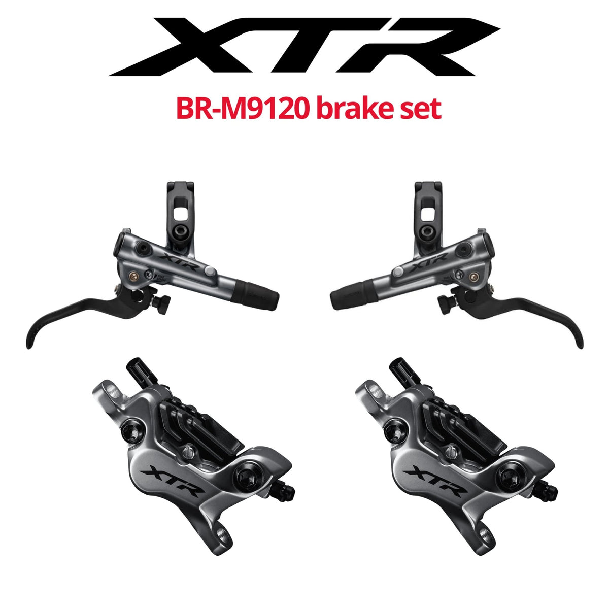 Br M9120 Xtr Brakeset Shimano XTR BR-M9120 4-Piston Disc Brake Set
