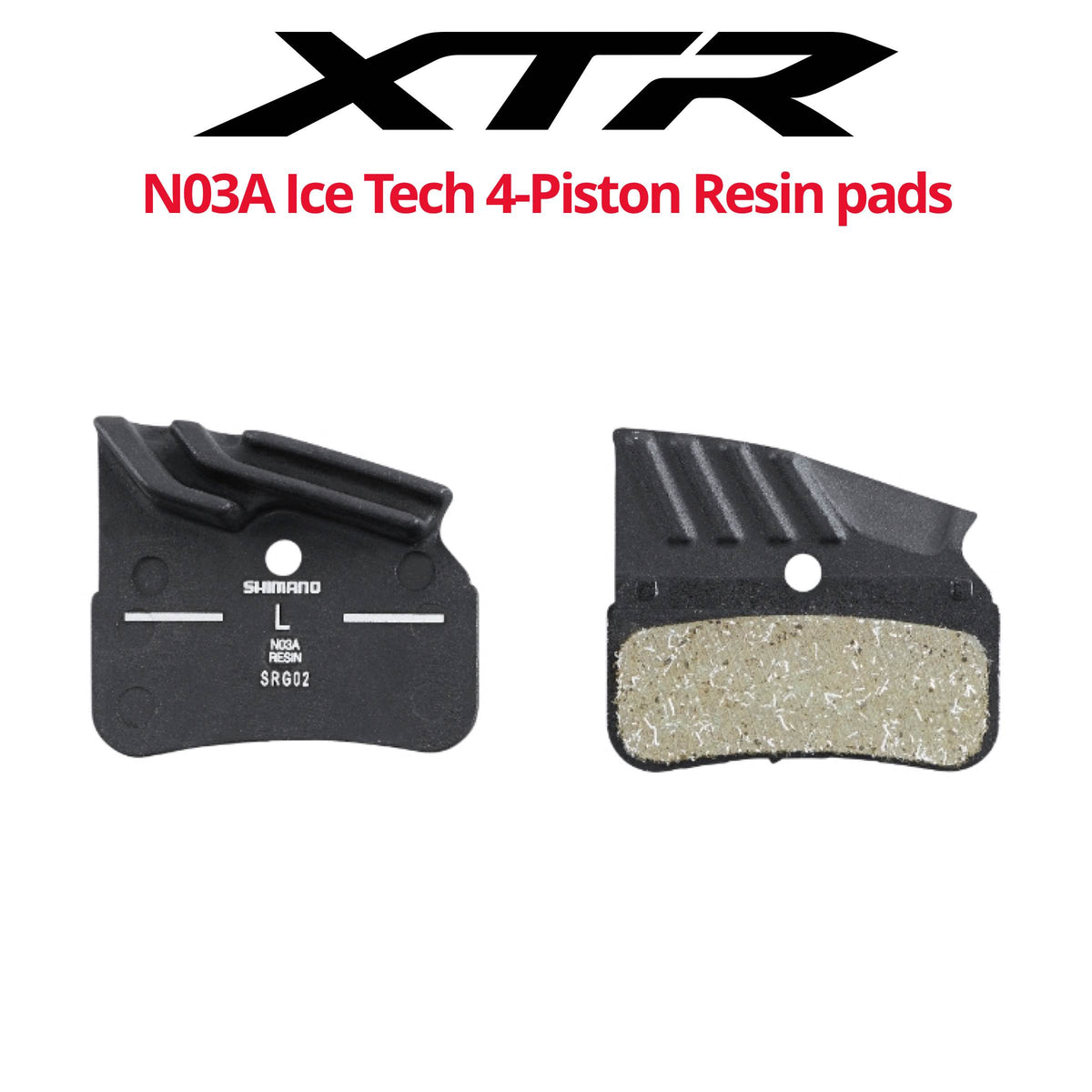 Shimano Ice Tech Brake Pads Shimano SLX/XT/XTR J03A Resin Pads W Fin