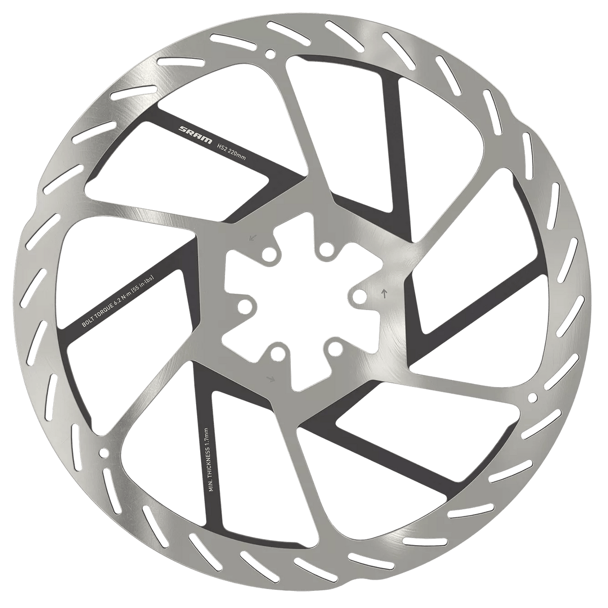 SRAM H2S Disc Brake Rotor 160mm 180mm 200mm or 220mm Bikecomponents