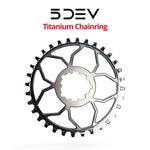 5DEV 3-Bolt Titanium Chainring