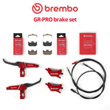 Brembo GR-PRO 4-Piston Disc Brake Set, front & rear NEW!