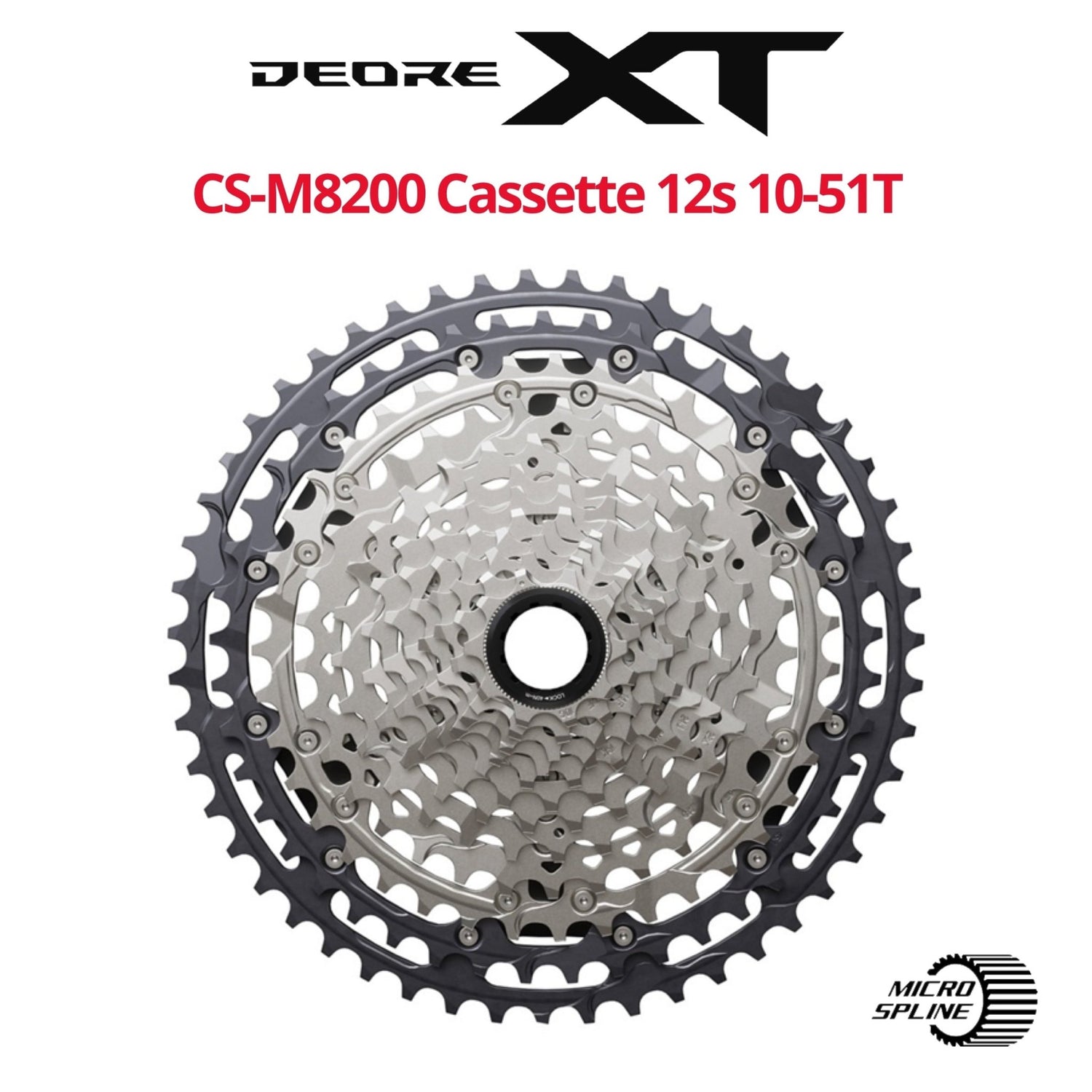 Transmission Vtt Microspline Cassette Shimano Deore 12 Vitesses CS-M6100 - 10-51 Dents - Pour VTT Tout-terrain Shimano Deore 12 Cs-m6100 Cassette 11