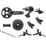 Shimano Deore 12s M6100 Groupset, 1x12, w/ crankset & brakes-  HG 9/10/11s Freehub Compatible