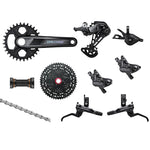 Shimano Deore 12s M6100 Groupset, 1x12, w/ crankset & brakes-  HG 9/10/11s Freehub Compatible