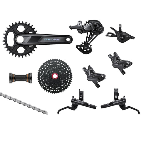【値下げ中】SHIMANO DEORE 12s コンポセット Shimano Deore 12s M6100 Groupset w/ crank & brakes - HG
