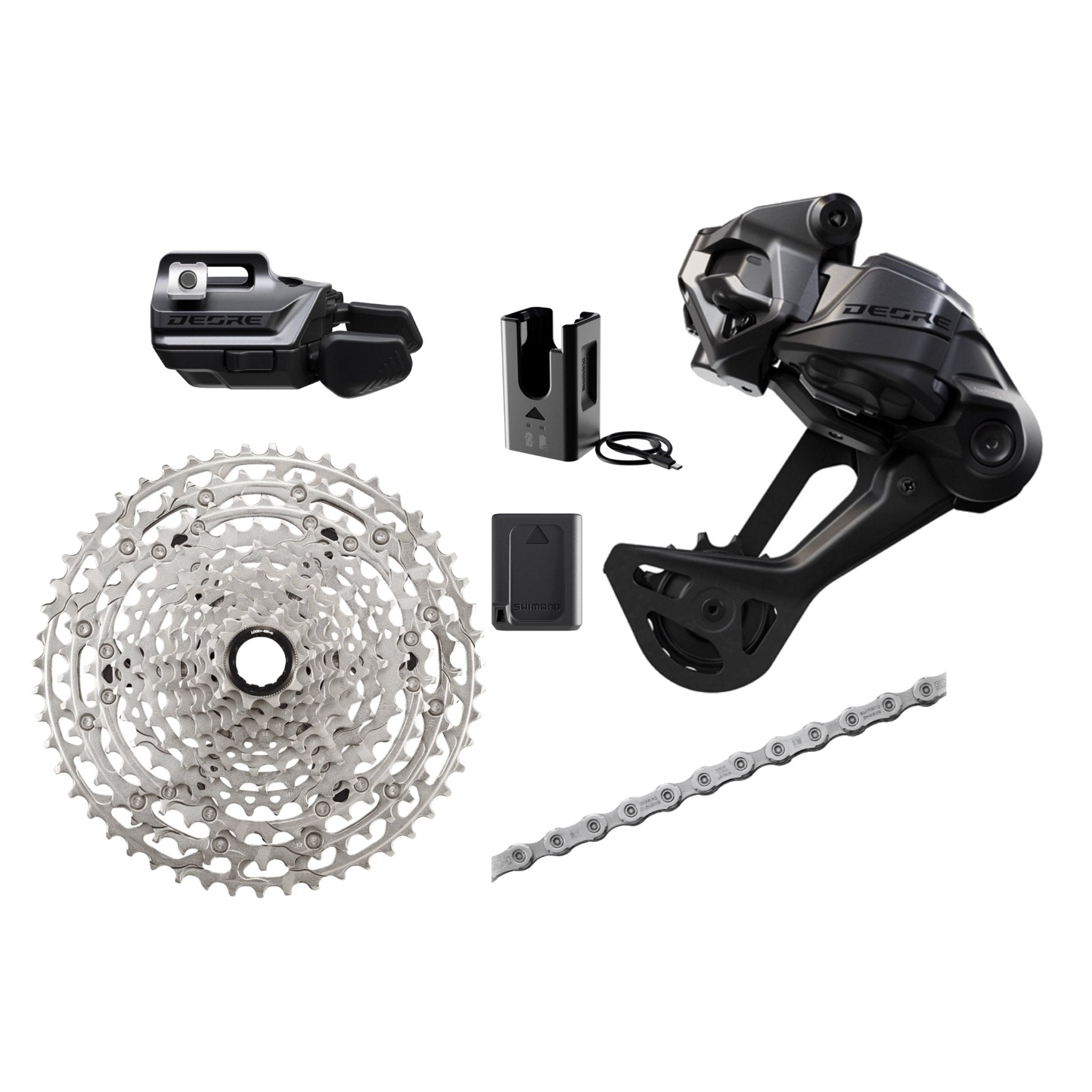 シマノDEORE M6250-SGS Di2 12S Shimano Deore Di2 M6250-SGS Groupset, 1x12, w/o crankset