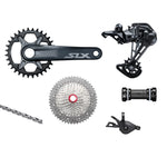 Shimano SLX M7100 Groupset, 1x12, w/ crankset - HG 9/10/11s Freehub Compatible - Bikecomponents.ca