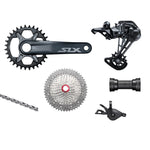 Shimano SLX M7100 Groupset, 1x12, w/ crankset - HG 9/10/11s Freehub Compatible - Bikecomponents.ca
