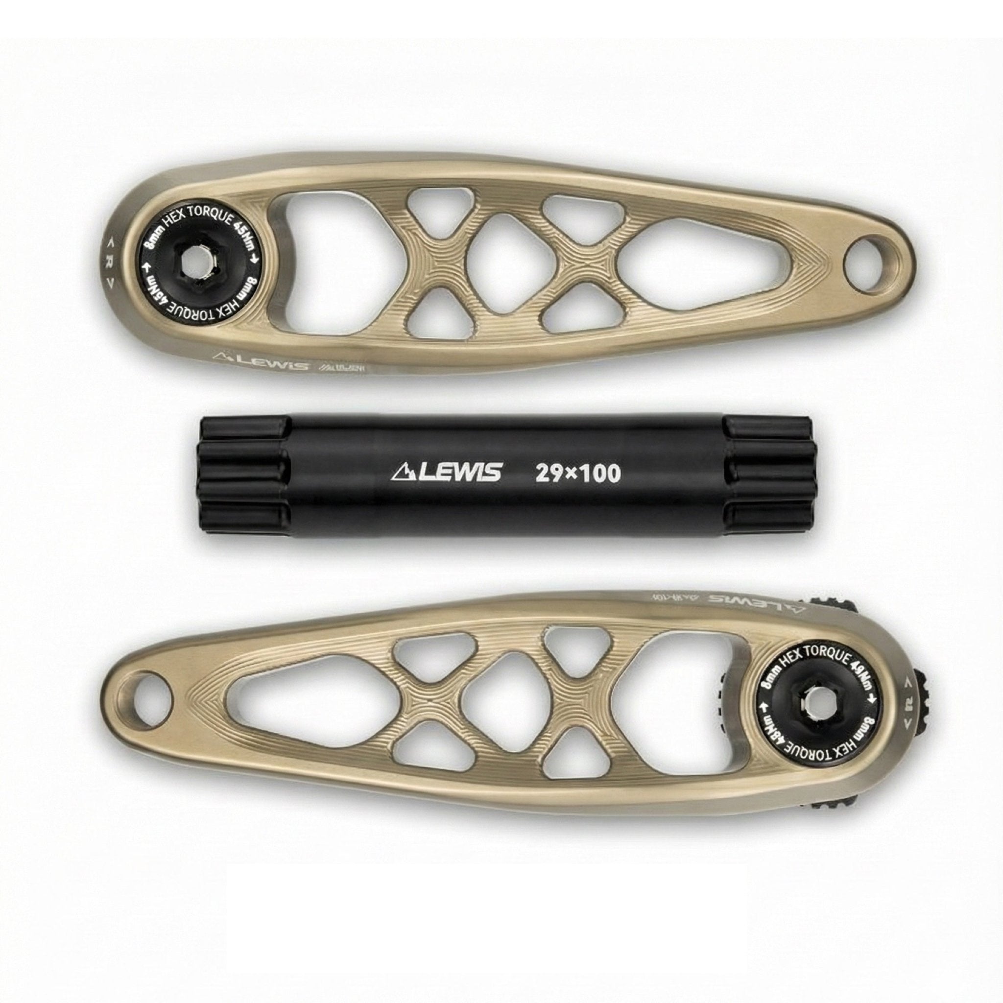 Lewis Precision CNC 7075 Aluminum Crankset | Bikecomponents.ca