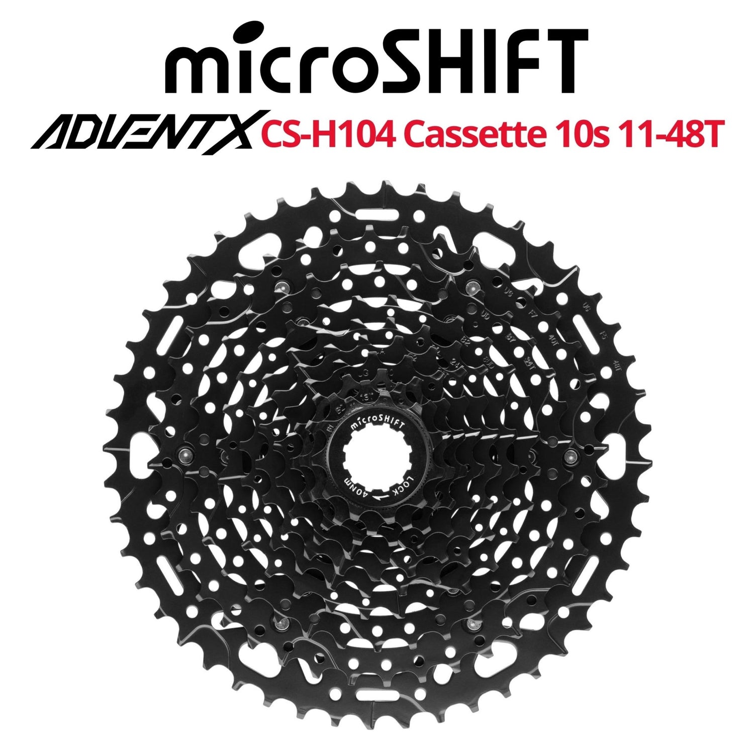 microSHIFT ADVENT X CS-H104 10-speed Cassette | Bikecomponents.ca