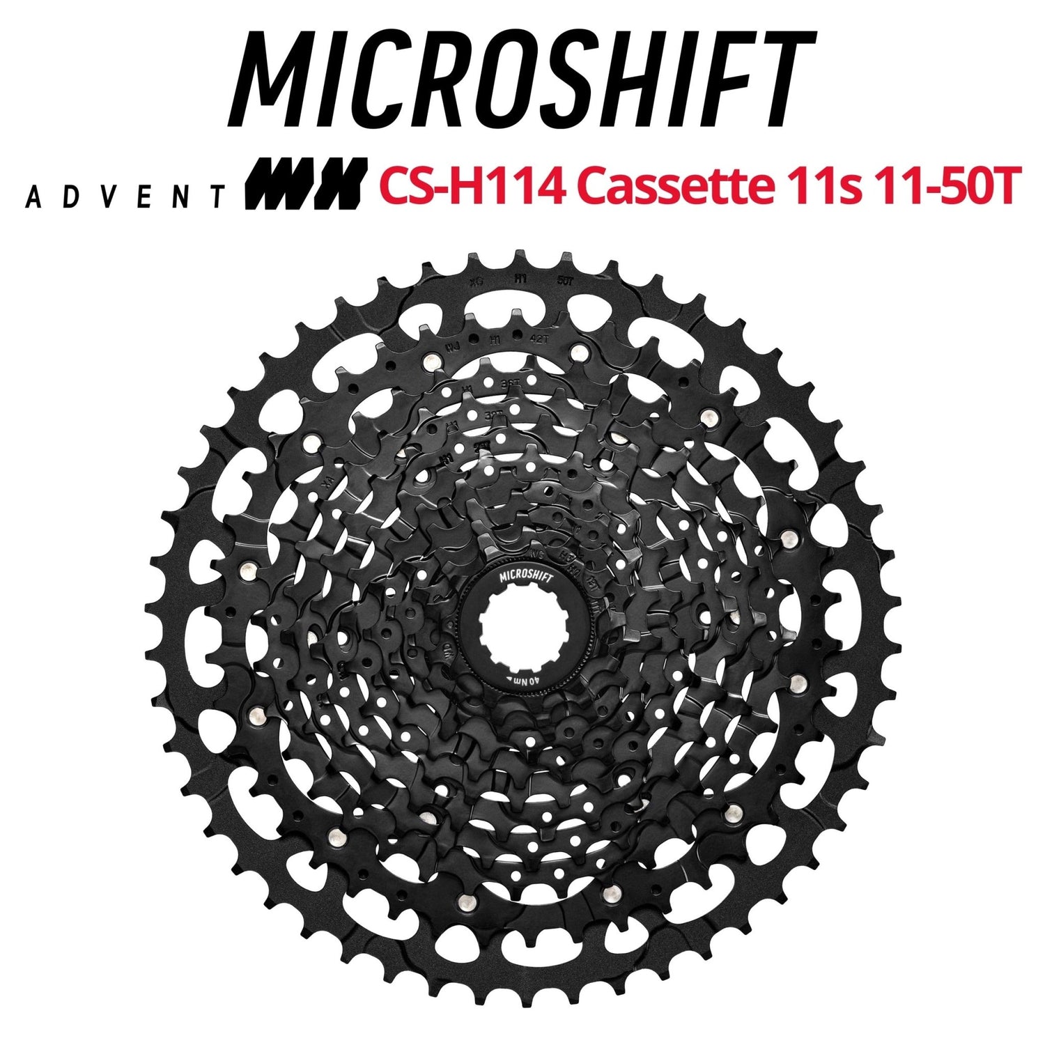 microSHIFT Advent MX CS-H114 1x11-speed Cassette | Bikecomponents.ca