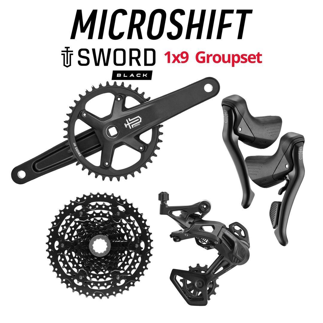 microSHIFT SWORD Fast Groupset, 2x10, w/ Crankset | Bikecomponents.ca