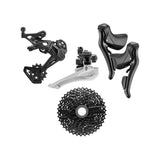 microSHIFT SWORD Black Groupset, 2x9, w/o crankset