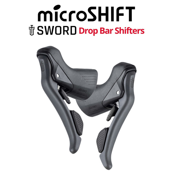 パーツ MICRO SHIFT Sword Drop Bar Shifter 10s microSHIFT SWORD Drop Bar Shifters, 1x10 | Bikecomponents.ca