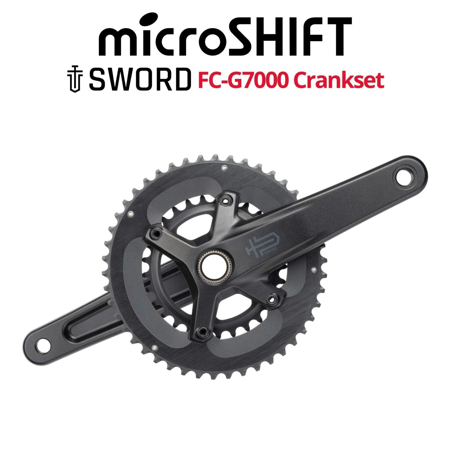 microSHIFT SWORD FC-G7000 2x10 Crankset | Bikecomponents.ca