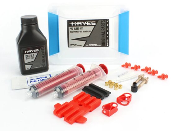 Hayes DOT 5.1 Dual Syringe PRO Bleed Kit (Dominion/Dyno) - Bikecomponents.ca