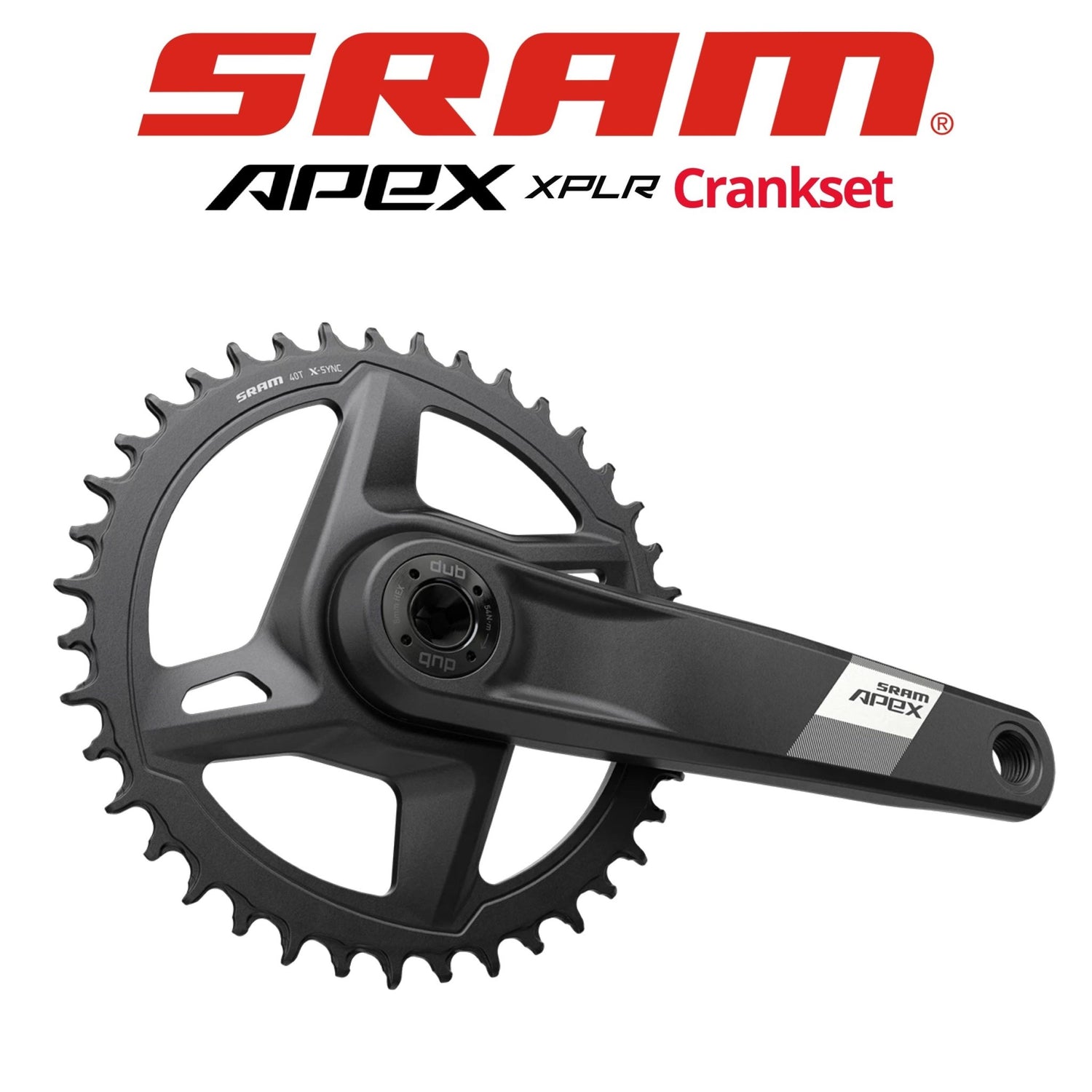 SRAM Apex XPLR FC-APX-1W-D1 1x12 Crankset with Chainring