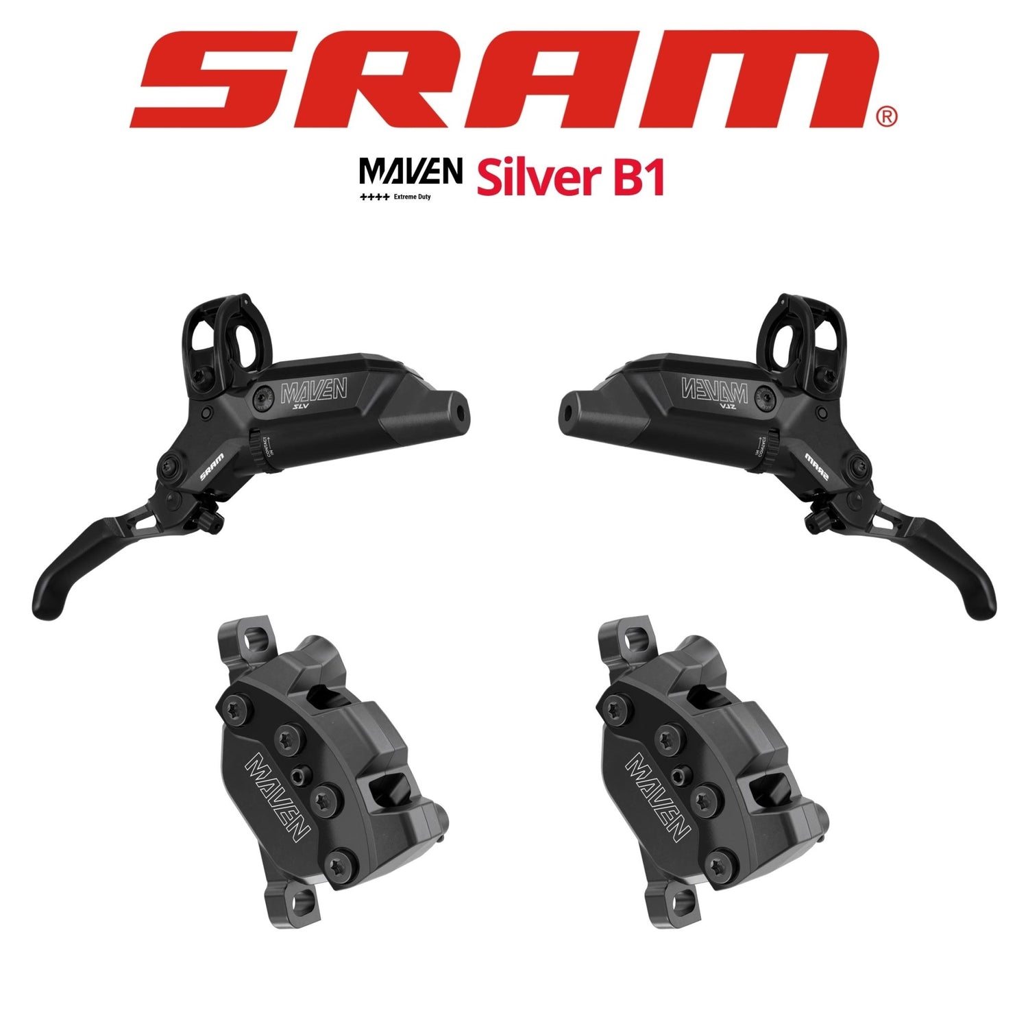 SRAM Maven Silver Disc Brakes DB-MVN-SLV-B1 | Bikecomponents.ca