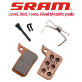 SRAM Level Ultimate, Level TLM, Red eTap, Red, Force, Rival 22, 2-Piston Metallic pads (00.5318.010.004)