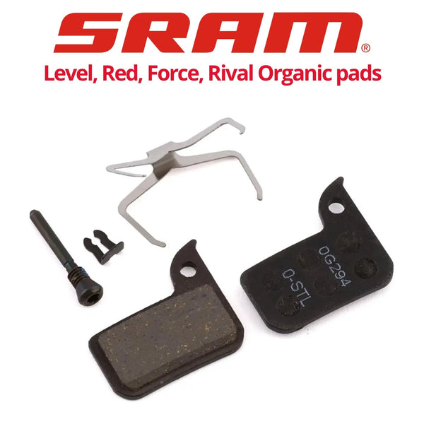 SRAM Level, Red eTap, Red, Force, Rival 22, 2-Piston Organic pads