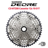 Shimano Deore CS-M7200 12-speed Cassette, MICRO SPLINE