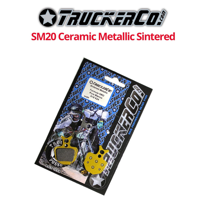 Plaquettes de frein métalliques frittées TruckerCo SM20 (Formule 2 pistons)