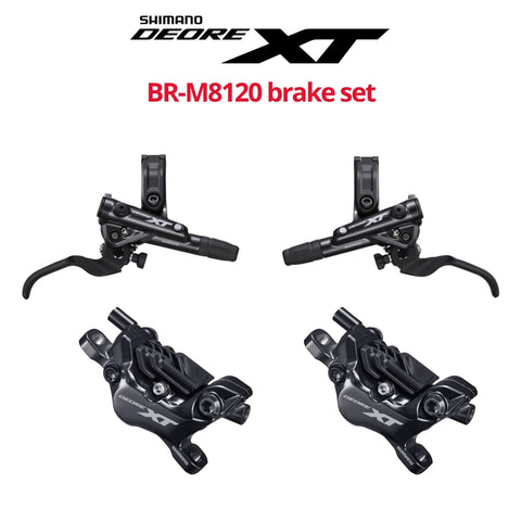 Shimano XT BR-M8120 4-Piston Disc Brake Set, front & rear