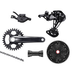 Shimano Deore XT M8100 Groupset, 1x12, w/ crankset - HG 9/10/11s Freehub Compatible