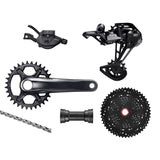 Shimano Deore XT M8100 Groupset, 1x12, w/ crankset - HG 9/10/11s Freehub Compatible
