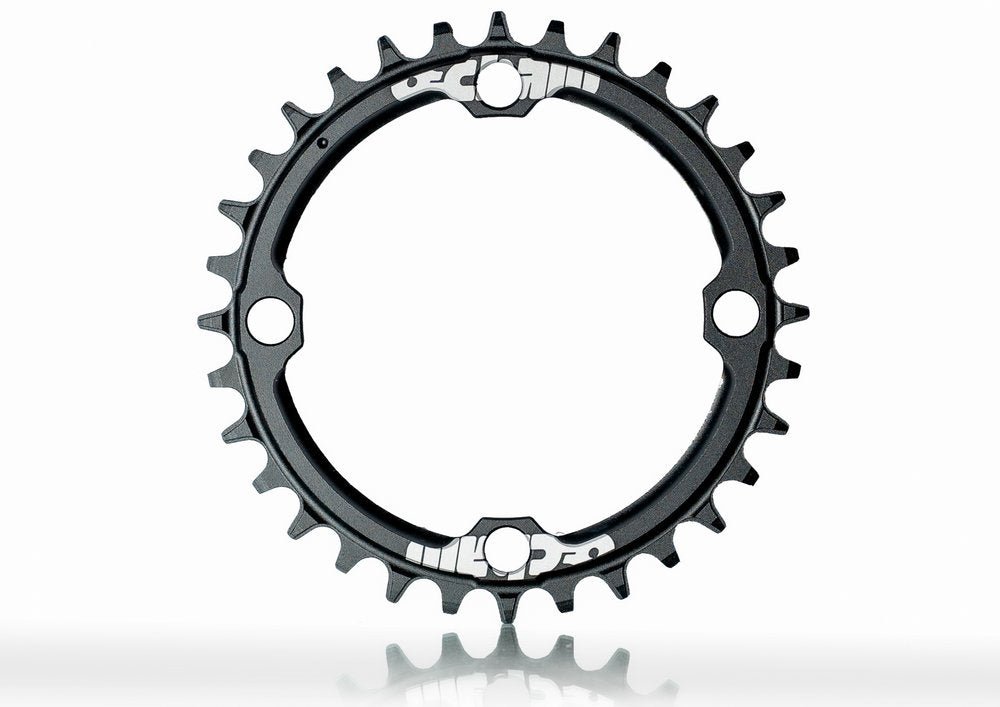 CHAINRING FOR E/BIKE 4 arms Ø 104 FOR YAMAHA MICHE 44 Teeth EXTERNAL TRIPLE/ DOUBLE- Black - P2R