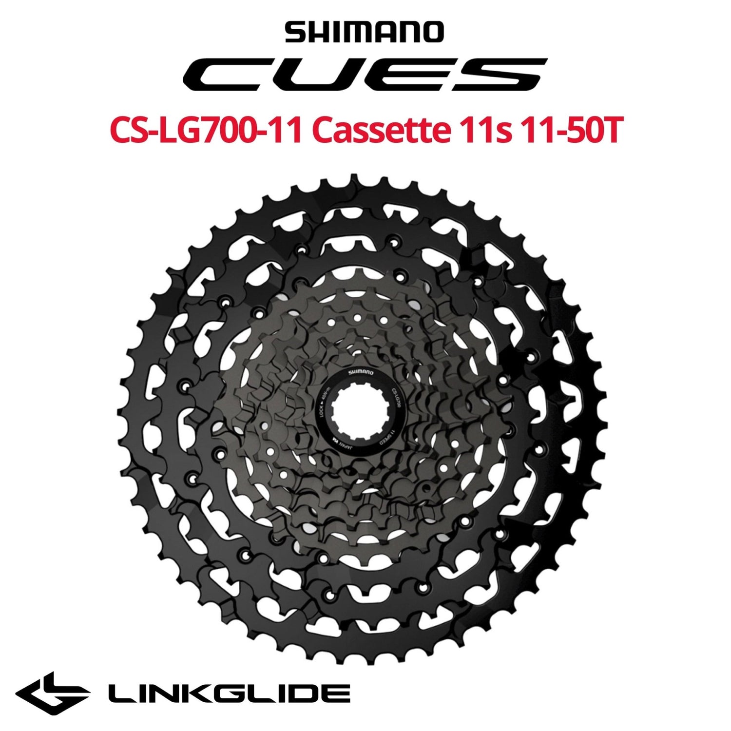 シマノ(SHIMANO) CS-LG700-11 11-50T Shimano Cues CS-LG700-11 11s Cassette, HG 9/10/11s Freehub