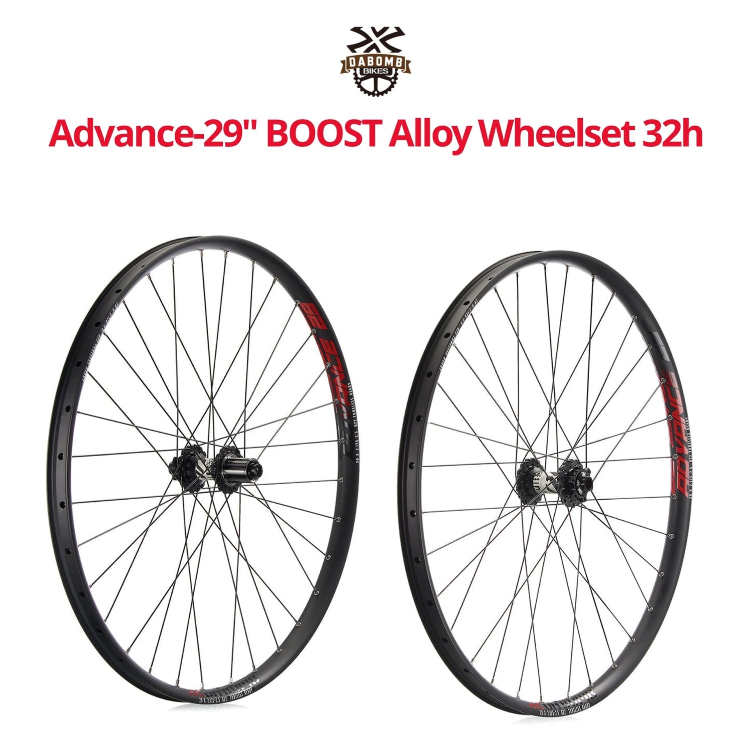 Da Bomb Advance 29 BOOST Alloy Wheelset 32h